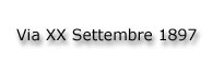 Via XX Settembre 